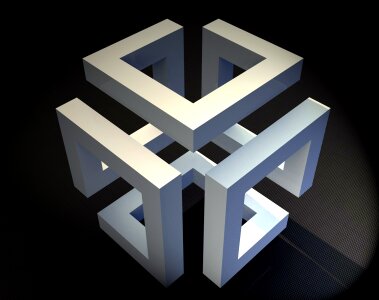 Model geometric three dimensional. Free illustration for personal and commercial use.