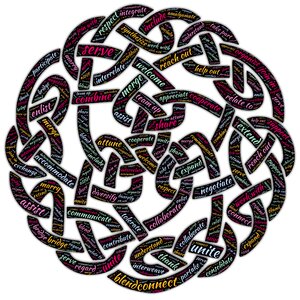 Knot community unity. Free illustration for personal and commercial use.