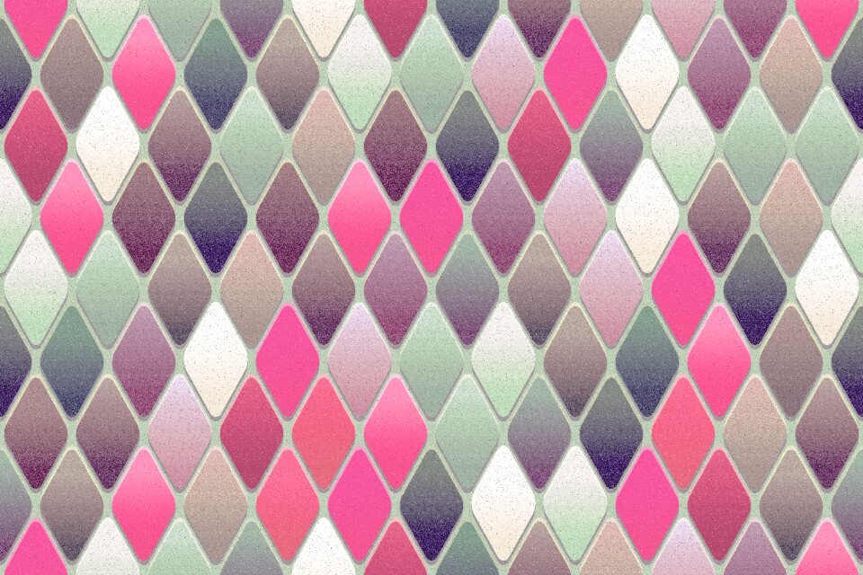 Tile diamond shape colorful abstract background. Free illustration for personal and commercial use.