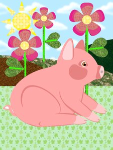 Animal flower Free illustrations. Free illustration for personal and commercial use.