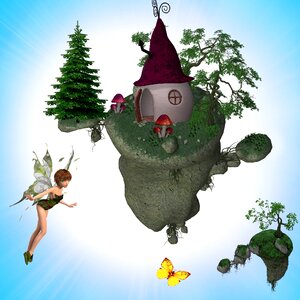 Fairy imagination magic. Free illustration for personal and commercial use.