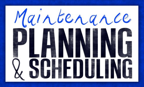 Planning and scheduling maintenance project management. Free illustration for personal and commercial use.