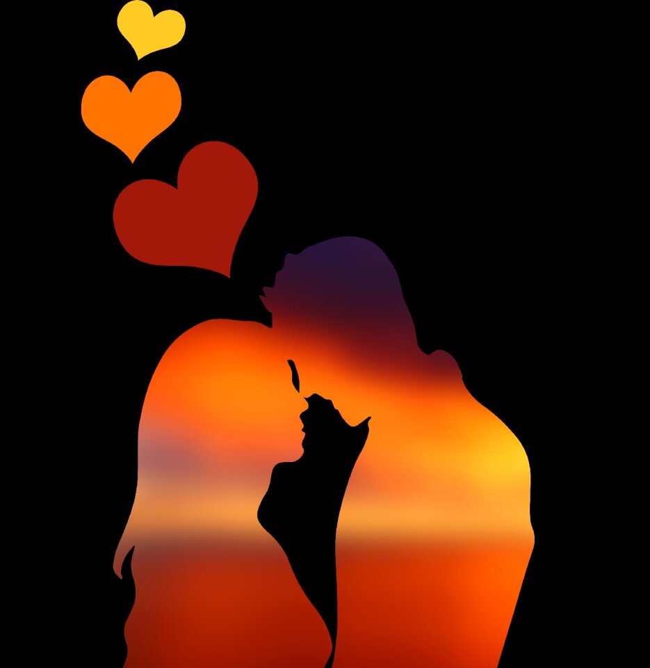 Engagement sunrise valentine's day. Free illustration for personal and commercial use.