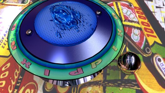 Play pinball automatic. Free illustration for personal and commercial use.