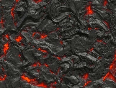Lava burn boil. Free illustration for personal and commercial use.