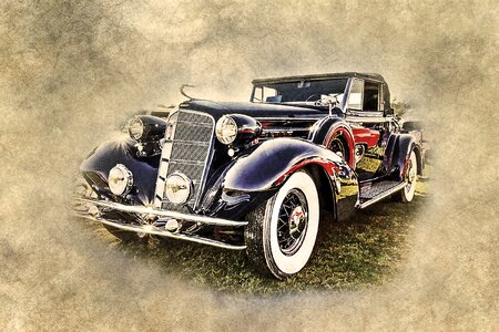 Art vintage vehicle. Free illustration for personal and commercial use.