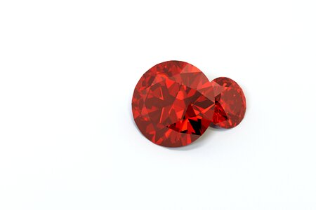 Gems white background red stones. Free illustration for personal and commercial use.