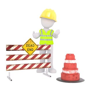 Security road block safety vest. Free illustration for personal and commercial use.