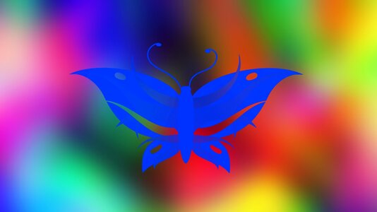 Butterfly model abstraction. Free illustration for personal and commercial use.