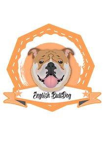 Cute bulldog Free illustrations. Free illustration for personal and commercial use.