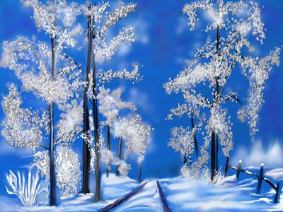 Winter magic winter dream winter mood. Free illustration for personal and commercial use.