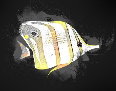 Fishing black abstract. Free illustration for personal and commercial use.