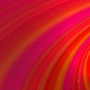 Fractal curved curve. Free illustration for personal and commercial use.