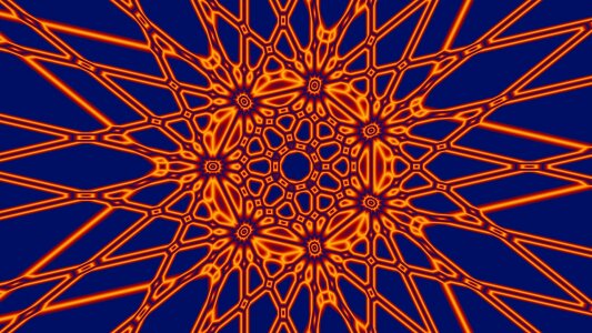 Pattern blue orange. Free illustration for personal and commercial use.