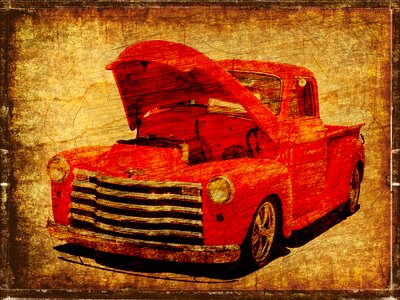 Automobile retro transportation. Free illustration for personal and commercial use.