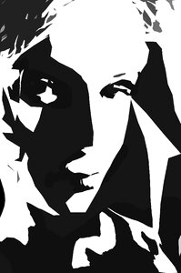 Woman monochrome Free illustrations. Free illustration for personal and commercial use.