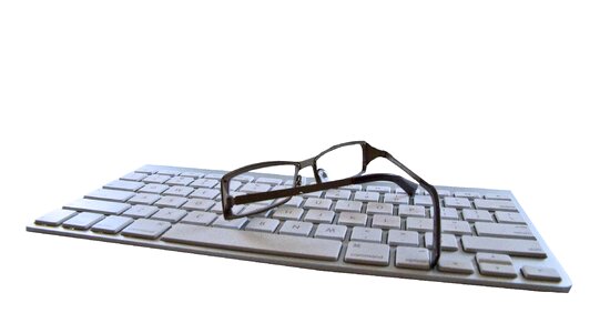 Business work computer keyboard. Free illustration for personal and commercial use.
