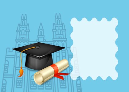 Achievement education school. Free illustration for personal and commercial use.