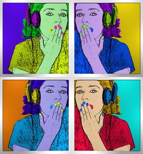 Plastic artist effect popart photoshop contemporary art. Free illustration for personal and commercial use.