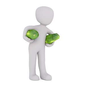 Raw food green vitamins. Free illustration for personal and commercial use.