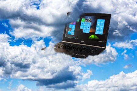 Acer cloud computing concept technology. Free illustration for personal and commercial use.