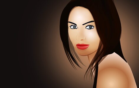 People vector human female. Free illustration for personal and commercial use.