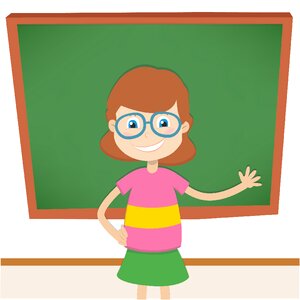 The classroom clipart cartoon. Free illustration for personal and commercial use.