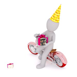 Gift bike motor bike. Free illustration for personal and commercial use.