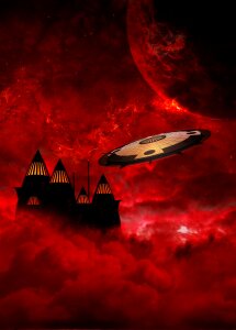 Forward ufo sci fi. Free illustration for personal and commercial use.