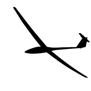 Aeroplane fly gliding. Free illustration for personal and commercial use.