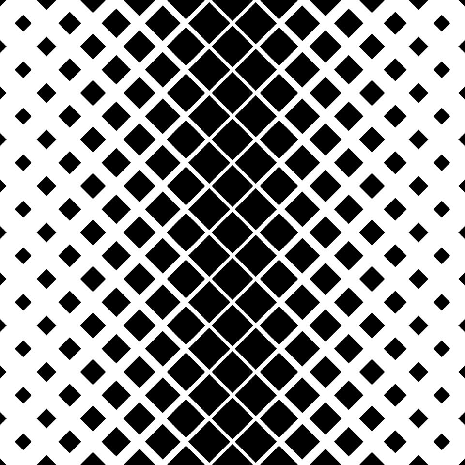 Monochrome black and white seamless pattern. Free illustration for personal and commercial use.