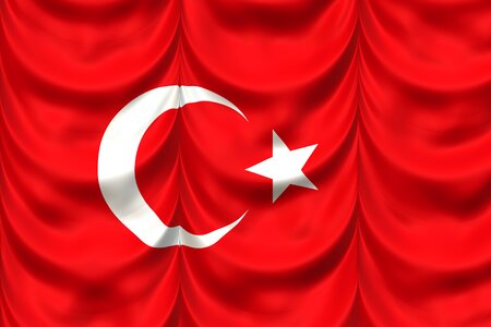 Turkish crescent red. Free illustration for personal and commercial use.