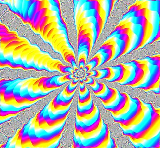 Psychedelic pattern effect. Free illustration for personal and commercial use.