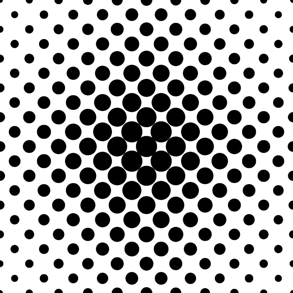 Dot black halftone. Free illustration for personal and commercial use.