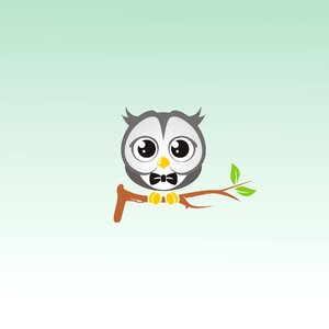Funny happy mascot. Free illustration for personal and commercial use.