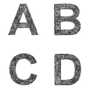Typeface typeset line. Free illustration for personal and commercial use.