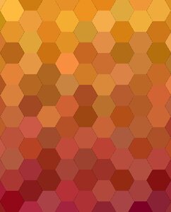 Hexagon honey pattern. Free illustration for personal and commercial use.