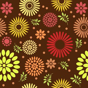 Flowers decorative brown flower. Free illustration for personal and commercial use.