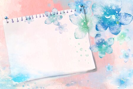 Guestbook pink blue. Free illustration for personal and commercial use.