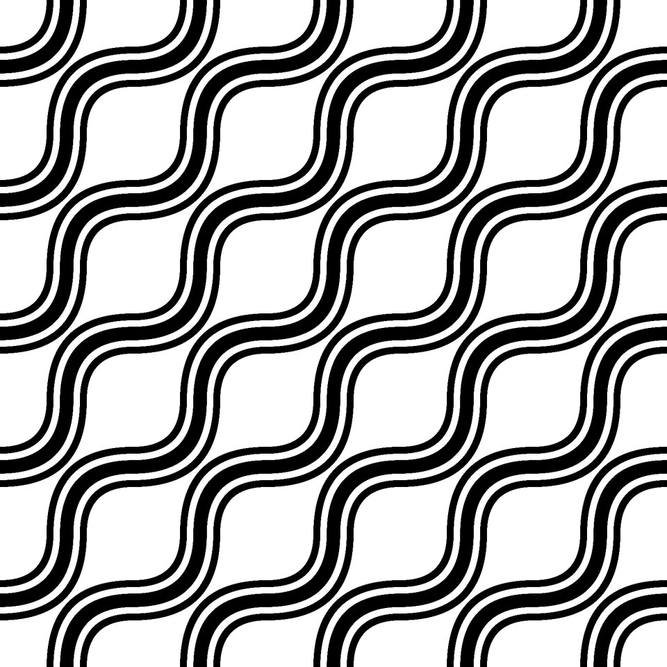 Geometric monochrome black. Free illustration for personal and commercial use.