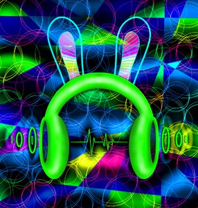 Audio stereo song. Free illustration for personal and commercial use.