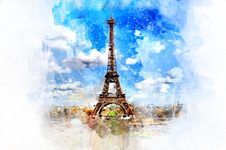 France city french. Free illustration for personal and commercial use.