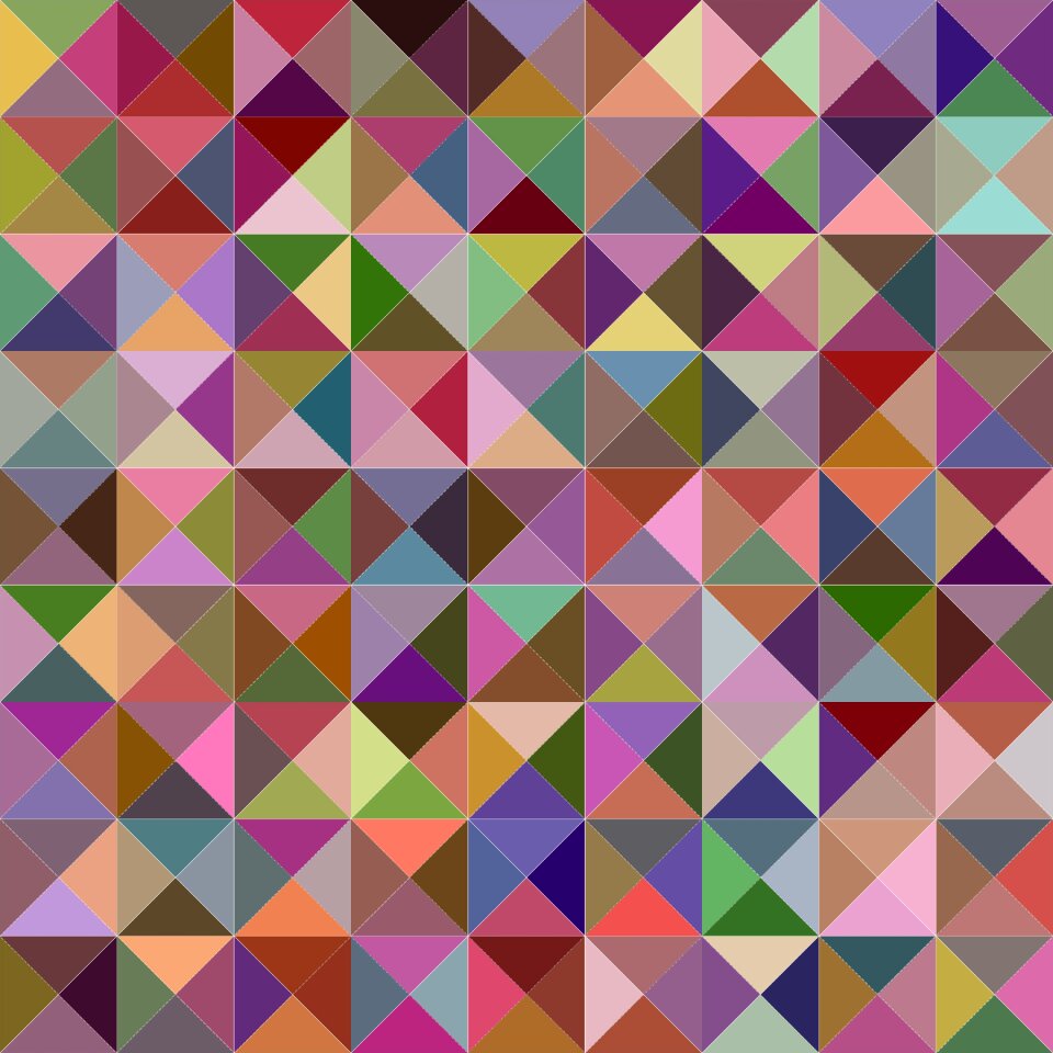 Color polygon mosaic. Free illustration for personal and commercial use.