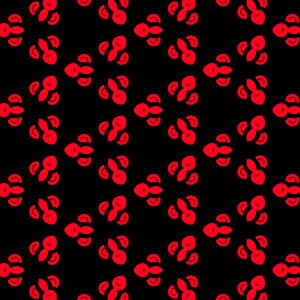 Pattern butterflies black. Free illustration for personal and commercial use.