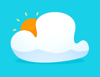Computing cloud icon computer. Free illustration for personal and commercial use.