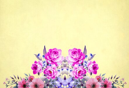 Roses bouquet floral. Free illustration for personal and commercial use.
