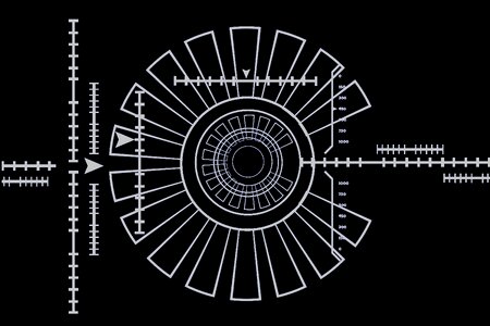 Iris recognition security authentication. Free illustration for personal and commercial use.