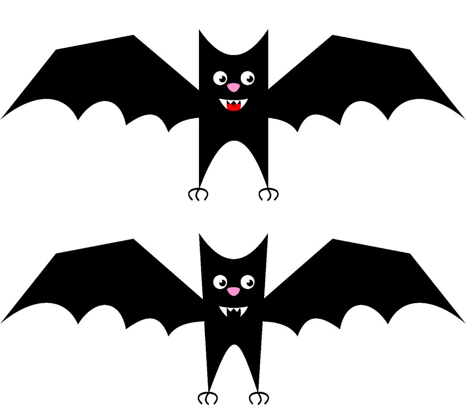 Spooky animal vampire. Free illustration for personal and commercial use.
