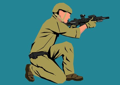 Military army man. Free illustration for personal and commercial use.