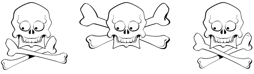 Skull death pirate. Free illustration for personal and commercial use.